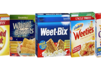 Cluster of Cereal Boxes